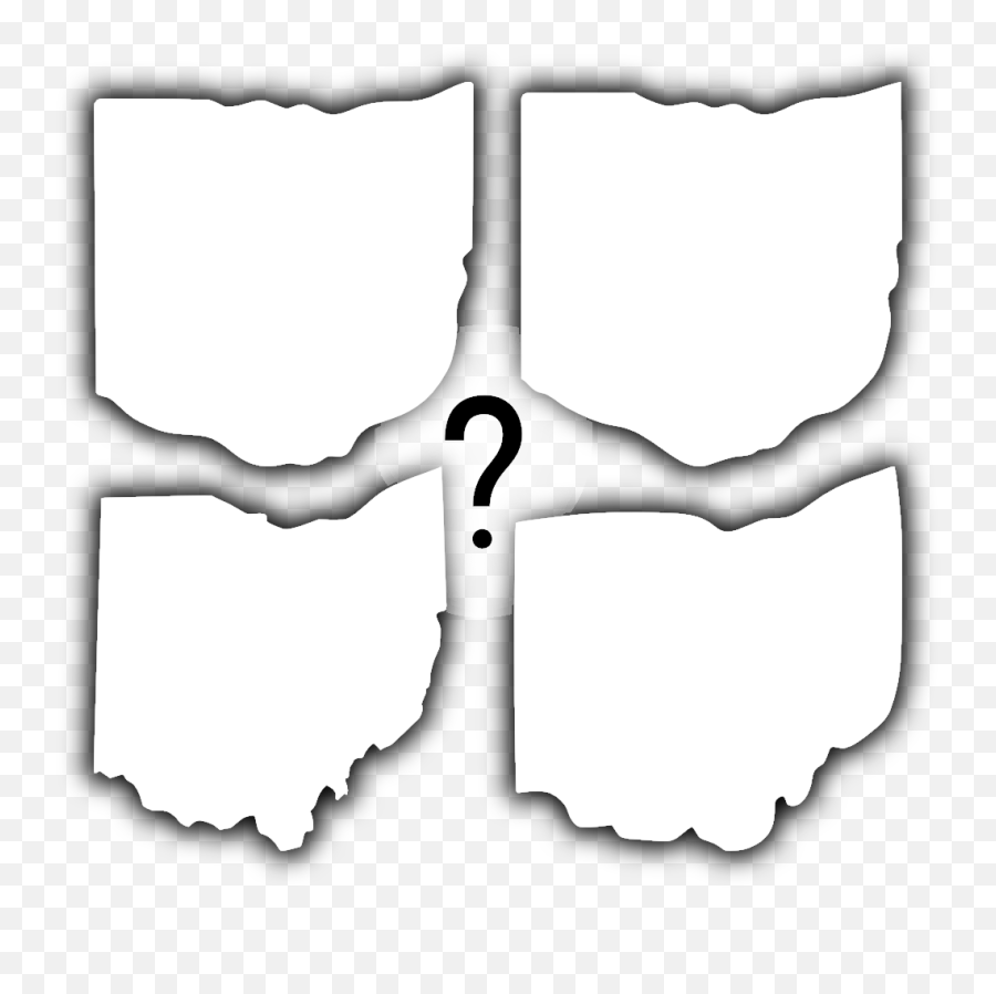 Vector Ohio Black And White - Ohiou0027s Shape Clipart Full Ohio State Route Sign Png,Ohio State Buckeyes Icon