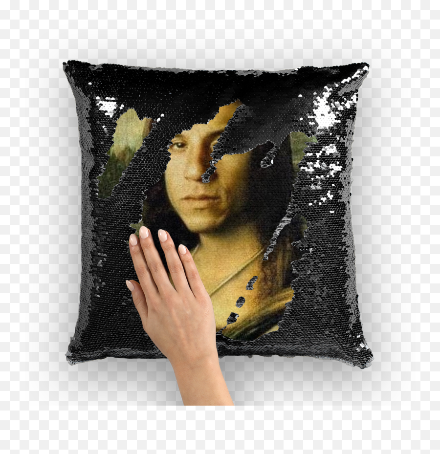 Vin Diesel As The Mona Lisa - Jack Black Pillow Png,Vin Diesel Png