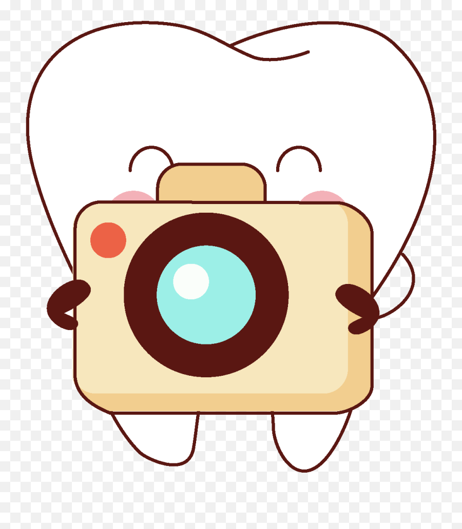 Download Cartoon Camera Tooth Element - Comics Full Size Digital Camera Png,Cute Camera Icon