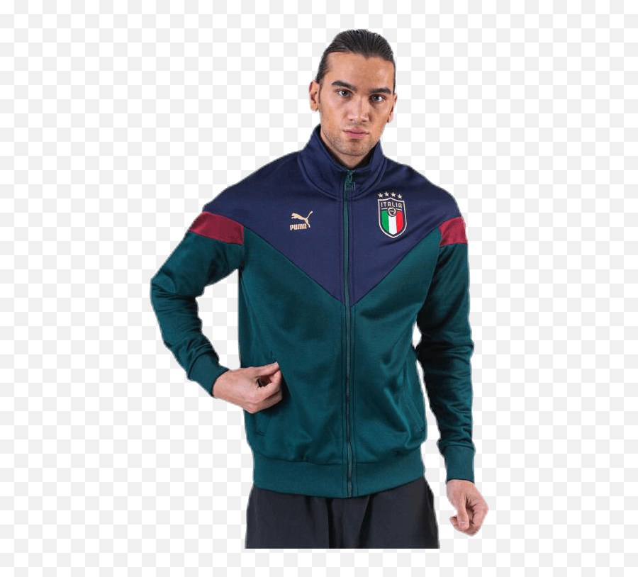 Figc Iconic Mcs Track Jacket Bluegreen The Best Sport - Full Sleeve Png,Icon Green Jacket