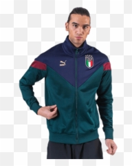 Figc Iconic Mcs Track Jacket Bluegreen The Best Sport - Full Sleeve Png,Icon Green Jacket