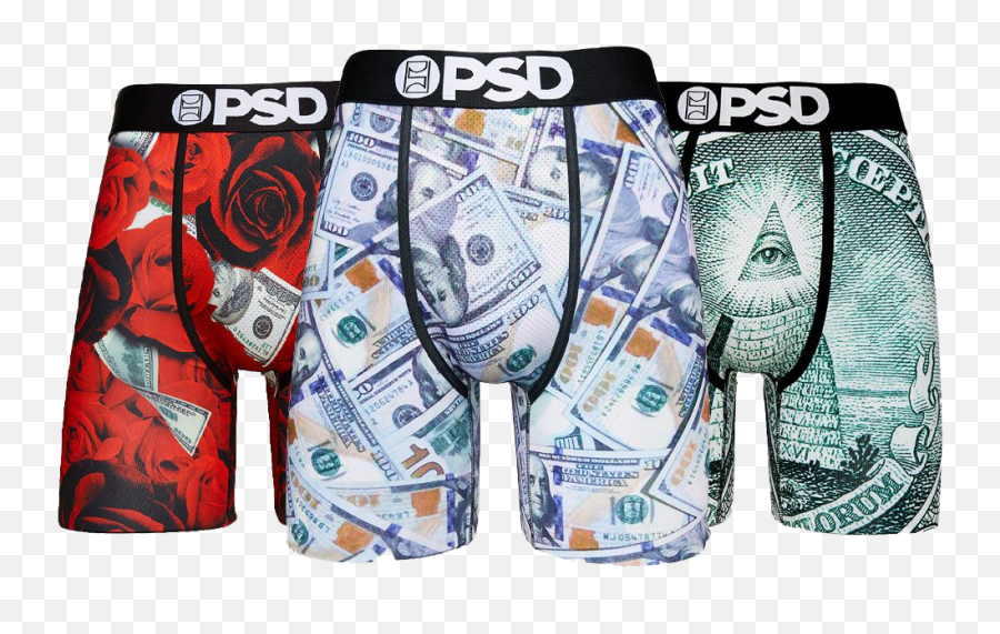 Psd Menu0027s Money Underwear - 3pk Pds Boxers For Women Png,M Icon Underwear