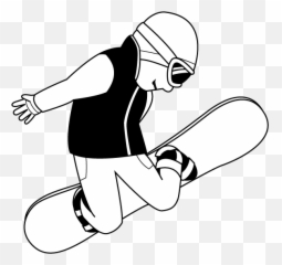 Library Of Snowboard With Designs Clip - Black And White png