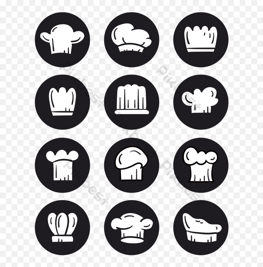 Drawing Chef Hat Flat Design Icon Ai Free Download - Pikbest Illustration Png,Icon Stencils