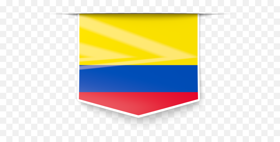 Square Label Illustration Of Flag Colombia Png Icon