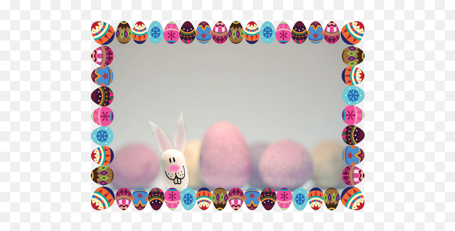 Photo Frames For Easter With Imageframer U2014 Mac - Easter Bunny Polaroid Picture Clipart Png,Easter Frame Png