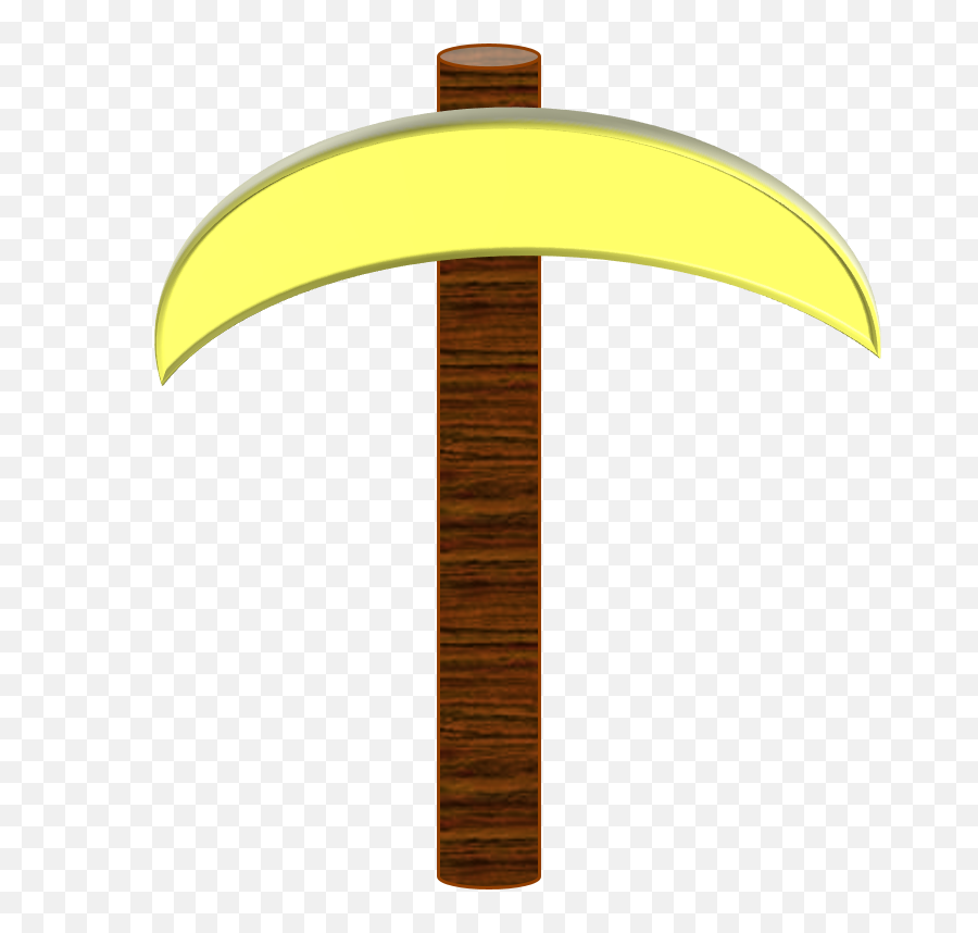 Gold Pickaxe Item Minecraft Png Image - Gold Pick Png,Minecraft Pickaxe Png