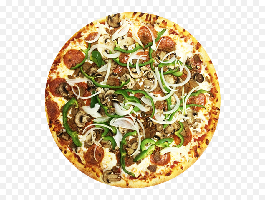 Deluxe Pizza - Fast Food Png,Pepperoni Pizza Png