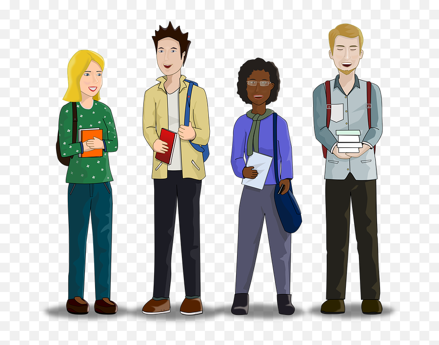 Students College University - Animated College Students Png,College Students Png