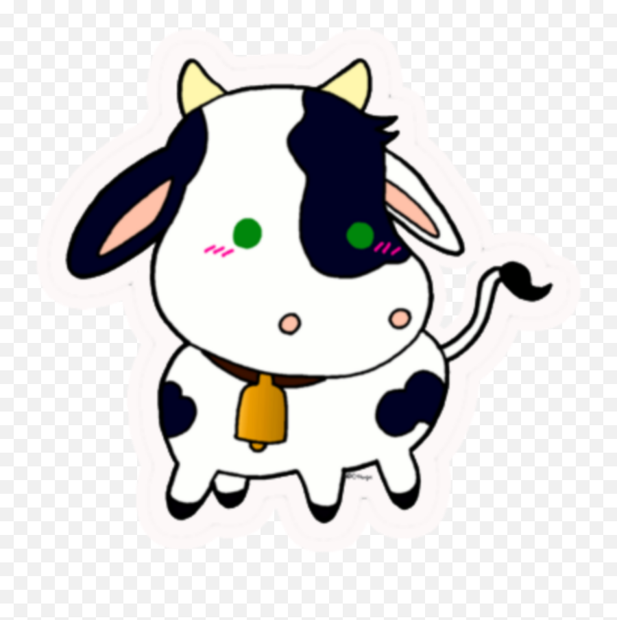 Kawaii Cow Cows Animal Animals - Sticker By Kawaii Kawaii Cows Png,Cow Transparent Background