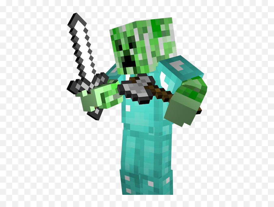 Super3 - Skin Mine Craft Render Png,Creeper Png