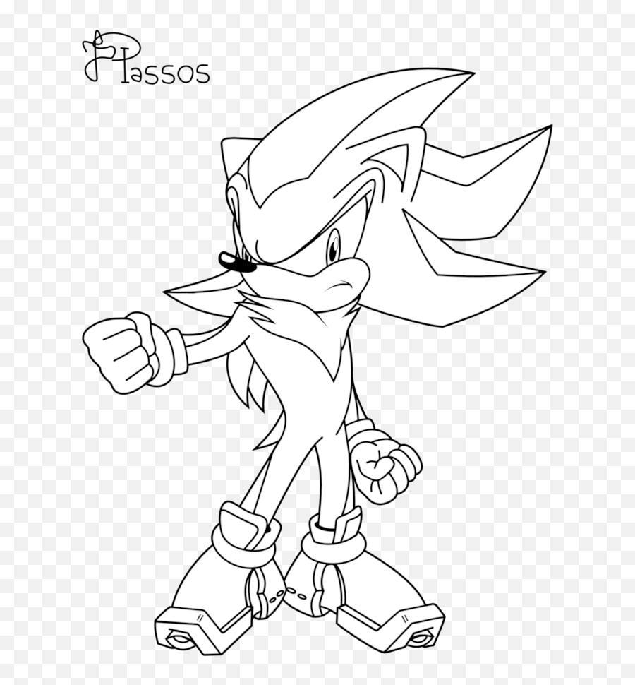 Hedgehog Clipart Black And White - Sonic The Hedgehog And Shadow Drawing Png,Silver The Hedgehog Png