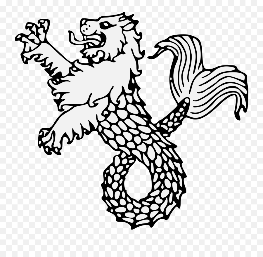 Heraldic Lion Crest Png Clipart Library - Heraldry Heraldic Sea Lion,Sea Monster Png