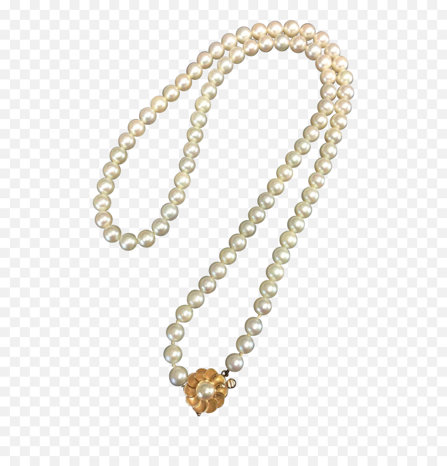 Download Pearl K Gold White Freshwater - Necklace Png,Pearls Transparent Background