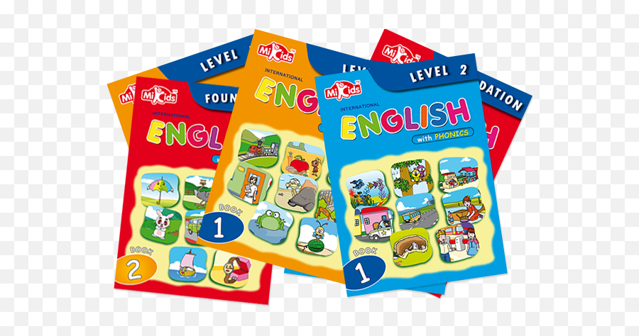 Mikids English Textbooks - Mikids English With Phonics Png,Textbooks Png