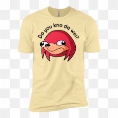 Ugandan Knuckles Mens Premium T - Meme Do You Know The Way Png,Ugandan Knuckles Transparent