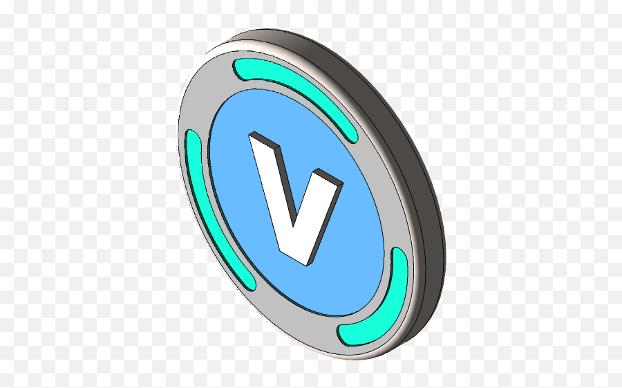 Vbuck 3d Cad Model Library Grabcad - Circle Png,Vbucks Png