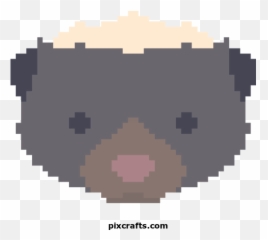 Skunk - Printable Pixel Art Iris Flower png
