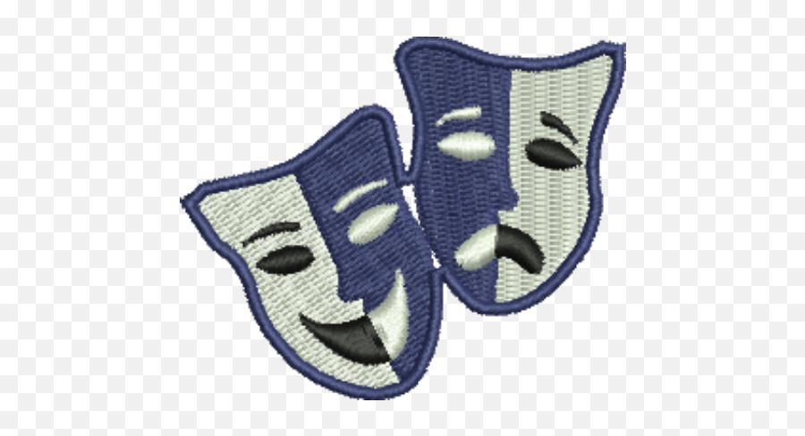 Drama Masks Iron - On Patch For Adult Png,Drama Mask Png