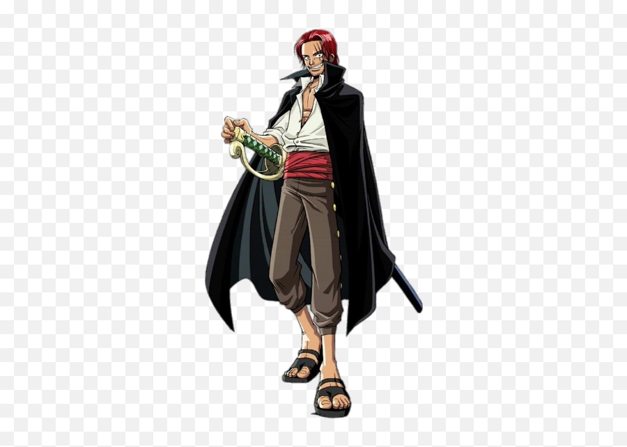 Red Hair Shanks One Piece Manga Png Transparent