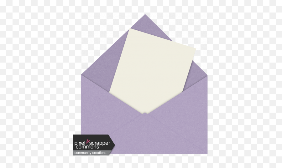 I Love Purple Envelope With Card Graphic By Dawn Prater - Horizontal Png,Envelope Png