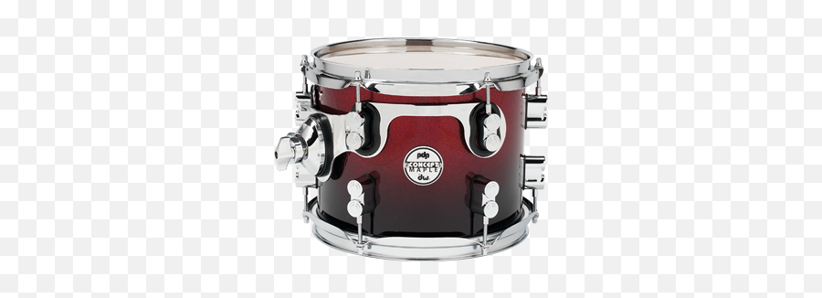 Drum Workshop - Pdcm0810strb Pdp Concept Maple Red To Pdp Concept Maple Snare Red To Black Png,Black Fade Png