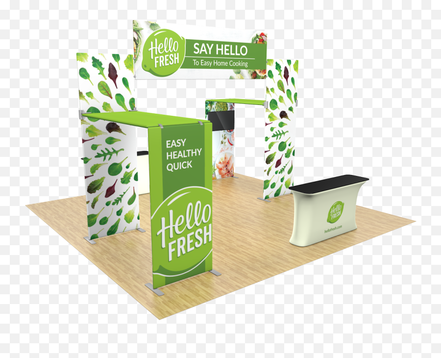 Waveline Media Island 202007 Trade Show Booth Display - Horizontal Png,Hello Fresh Logo