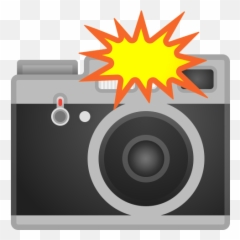 Camera With Flash Icon - Camera Flash Emoji Png,Flash Png