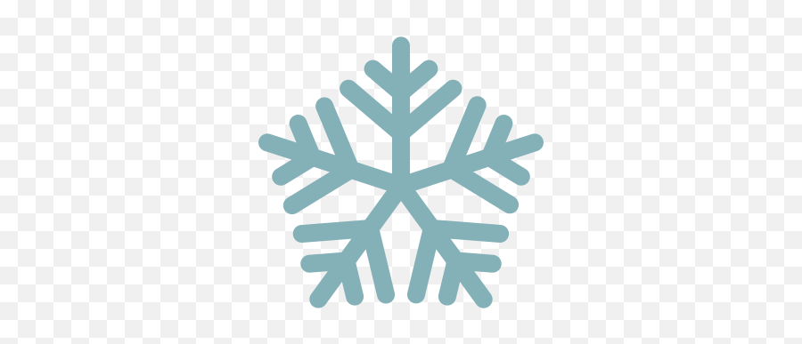 Snowflake Winter Weather Cold Free Icon Of Christmas - Snowflake Flat Icon Png,Snowflake Icon Png
