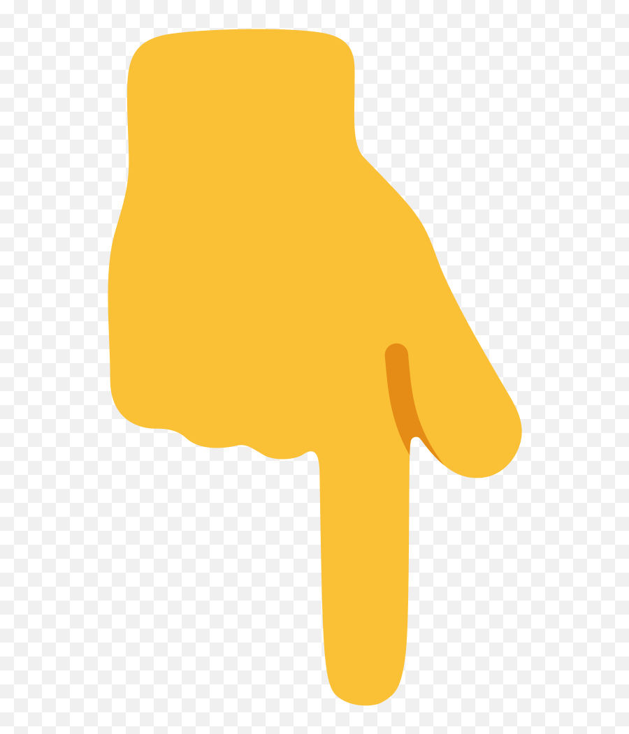 Finger Pointing Down Emoji Clipart Image 1266405 - Png Hand Pointing Down Png,Finger Point Png