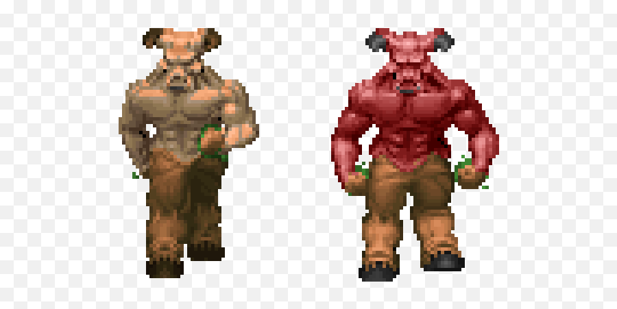 The Demons Of Doom - Hell Knight And Baron Of Hell Png,Doom 2 Icon Of Sin
