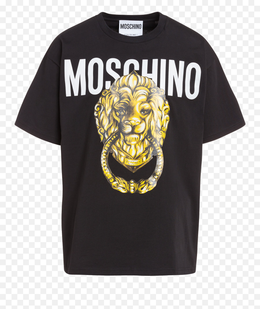 Lion Head Handle Jersey T - Shirt Moschino Shirt Moschino Short Sleeve Png,Web Lion Icon