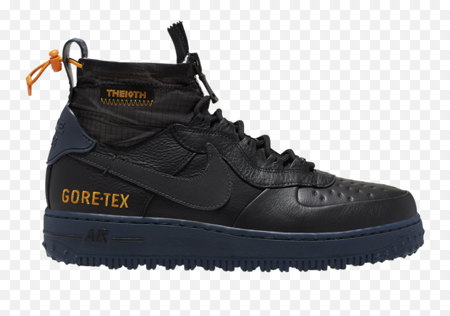 Nike Air Force 1 Wtr Gore - Tex Black And White Release Date Nike Air Force Wtr Gore Tex Png,Nike Transparent