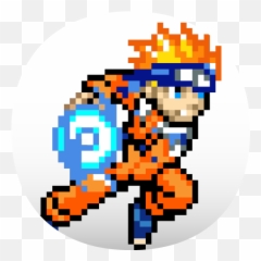 Anime Pixel Art Color By Number - Naruto Hama Beads Rasengan Png,Sasuke App Icon