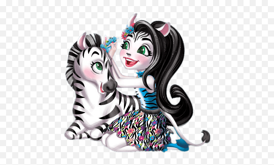 Enchantimals Zelena Zebra Transparent Png - Stickpng Enchantimals Zebra,Zebra Logo Png