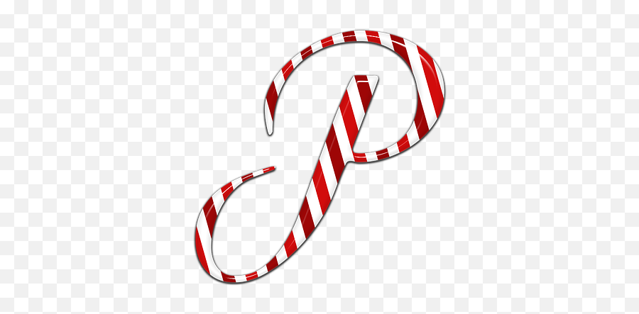 Candycane Letter P Text Candy Png Image - Illustration Candy Cane Letters Png,Candy Cane Transparent Background