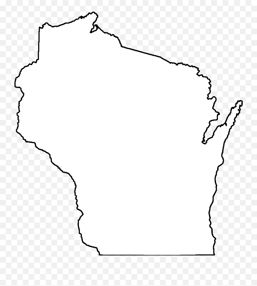 United States Map Outline - Wisconsin State Outline Pdf Png,United States Outline Png