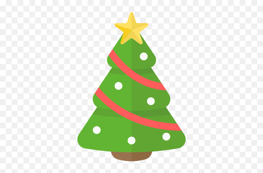 Christmas Holiday Tree Xmas Icon - Flat Christmas Icon Png,Christmas Icon Png