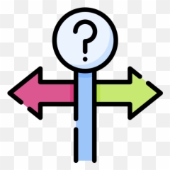 Decision Icon From Leadership Pack Style - Lineal color png