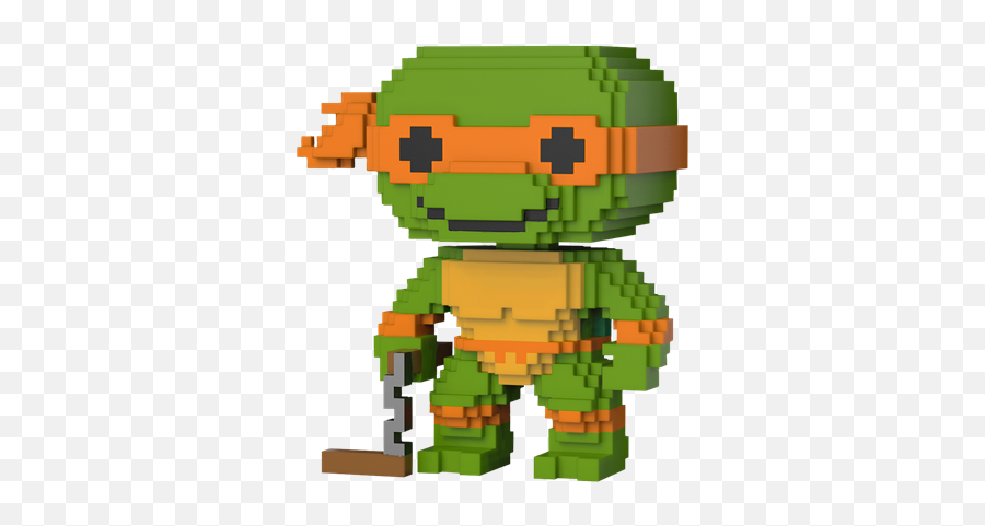 Covetly Funko Pop 8 - Bit Michelangelo 8 Bit Pop Tmnt Donatello Png,Ninja Turtle Icon