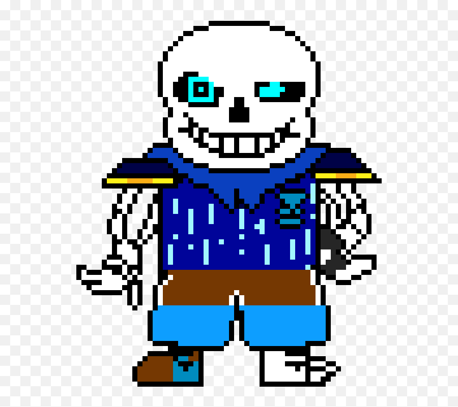 Download Bluescreen Sans Sprite - Undertale Skull Phone Colored Sans Sprite Png,Samsung S4 Eye Icon