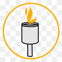 Free Standing Torch Plate For Mason Terraflame - Cylinder png