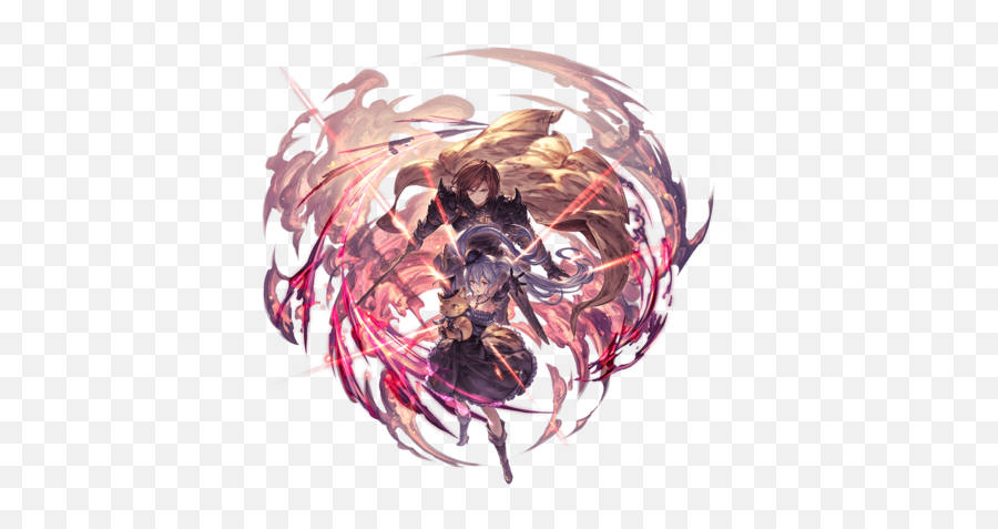 Black Knight And Orchis - Granblue Fantasy Wiki Granblue Fantasy Black Knight Orchid Png,Dark Knight Skills Icon