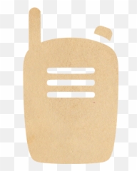 Vintage Paper Walkie Talkie Radio Icon - Free vintage Icone Talkie Walkie Beige png