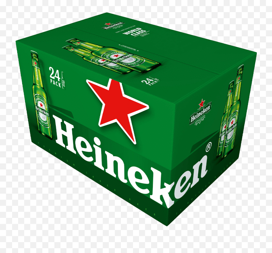 Heineken 330ml Case 24 Bottles - Box Png,Heineken Png