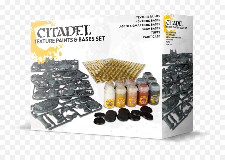 Citadel Texture Paints U0026 Bases Set 2017 Png Plastic