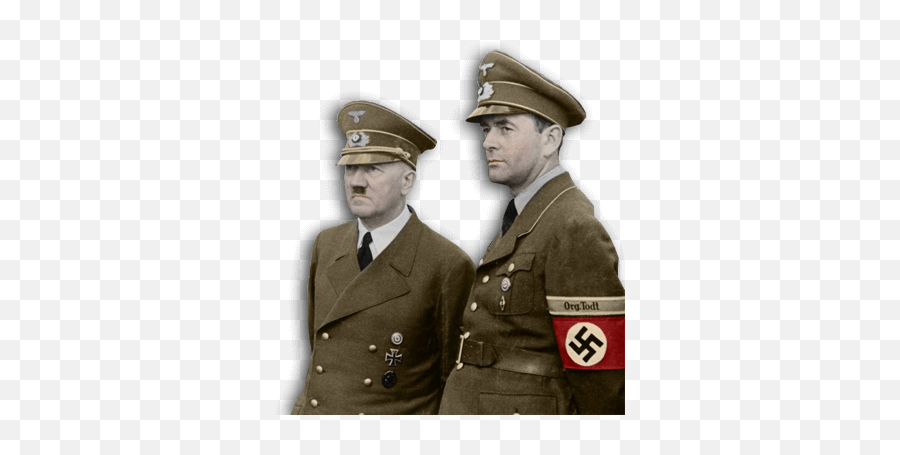 Hitleru0027s Ordinary Day In Wolfu0027s Lair - Typical Hitleru0027s Day Mussolini And Hitler Color Png,Adolf Hitler Png