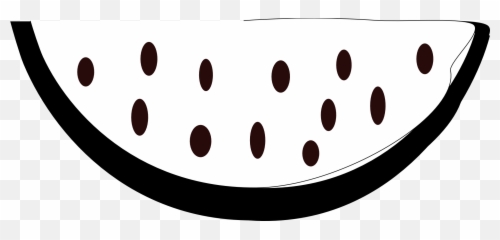 Watermelon - Transparentpngimagesfreedownload Watermelon Black N White Png,Watermelon Slice Png