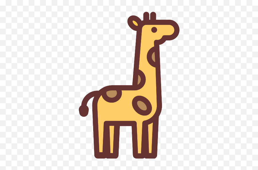 Giraffe Animals Png Icon - Giraffe Cartoon Zoo Animals,Animals Png