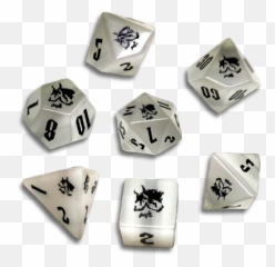 Death Dice White Gemstone - png